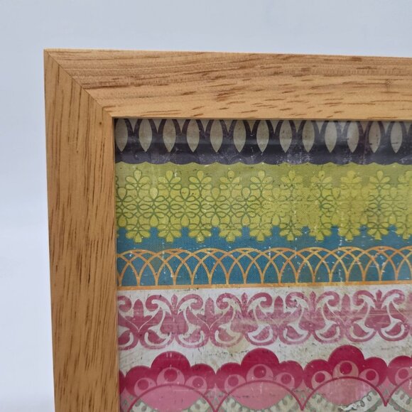 Decorative Bamboo Wooden Picture Photo Frame 4"x6" Thailand - Picture 2 of 11